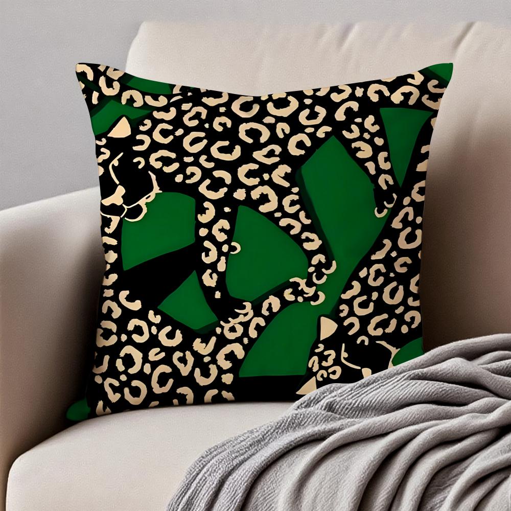 Creative Abstract Illustration Art Cushion Cover Pillowcase Antidustmite Invisible Zipper Short Plush Sofa Cushion