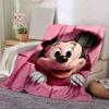 1pc Mickey Mouse Pink Blanket Home Decor, Couch Throw, Outdoor, Gift for All Occasions, Flannel Coverlet, Bedroom, Living Room, Travel