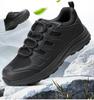 Jinhua Men's Breathable Black Outdoor Hiking Shoes - Wear-Resistant, Summer Training, Off-Road, Sports Running Shoes.