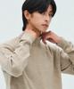 Le Art Minimal Wool Mock Neck Knit [Beige]