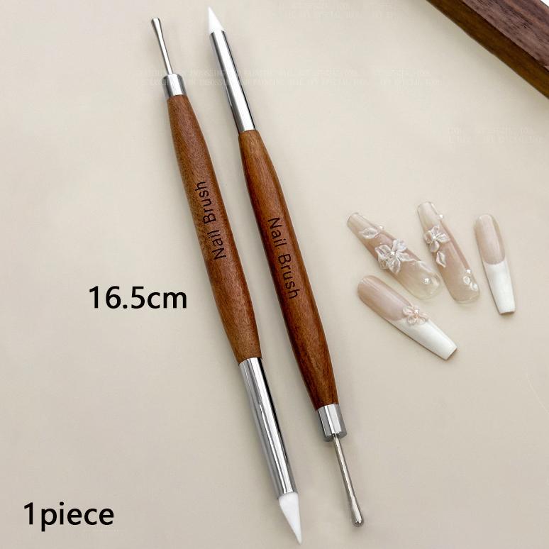 Nail Art Brush Double Headed Sandalwood Lines Drawing Color Painting Phototherapy Gradient Sweeping Specific Pen Manicure Tools