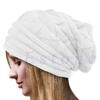 Women's Pleated Cuff Pullover Ski Hat - Autumn/Winter Knit Wool Hat for Outdoor Use in European/American Style.