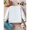 Kids Sweatshirt Valentine's Day Girls' Autumn/Winter Fashion -Lined Sweatshirt "LOVE YOU" with Smiling Face Cartoon Print Wearing a Heart Hat