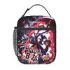 H-Hazbins H-Hotels Alastor Vox Anime Isolierte Lunchtaschen Lebensmittelbehältertaschen Tragbare Kühlboxen Thermische Lunchboxen für Picknick