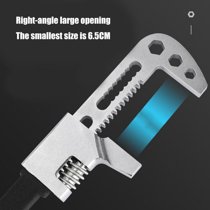 F-type Wrench Right Angle Wrench Adjustable Spanner Pipe Wrenches Wide Jaw Opening Wrench F Spanner F Type Wrench