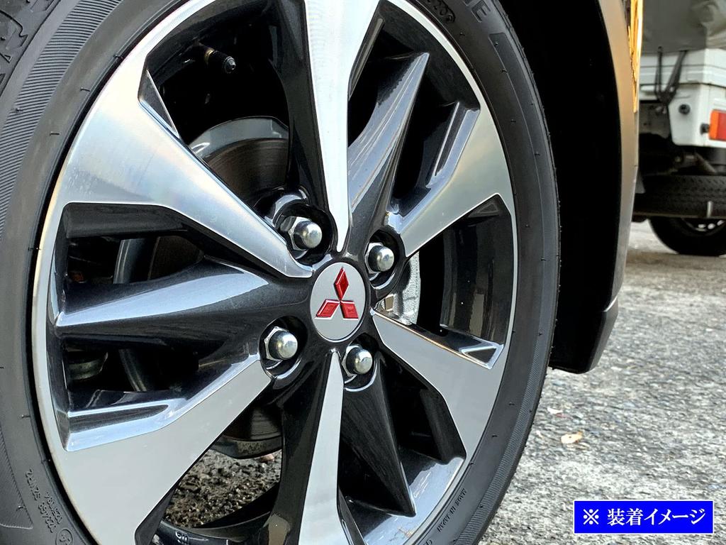 BRIGHTZ eK Cross Space 34 35 37 38 Stainless Steel Wheel Emblem Panel Red 12PC B34A B35A B37A B38A 34A 35A 37A 38A eK Cross Space Cross Space