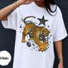 Leopard Shirt, Vintage Wild Cat Graphic Tee, Fierce Big Cat T-Shirt, Gothic Grunge Animal Shirt, Retro Streetwear Unisex Tee
