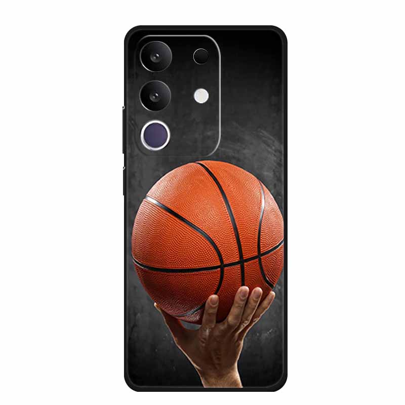 Phone Case For Vivo T4x 5G Y300T 2025 Case 6.72" Black Silicone TPU Soft Back Cover For Vivo Y29 4G Cases Y 29 Coque Funda Para