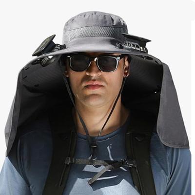 Outdoor Wide Brim Sun Hat With Solar Fan Wide Brim Solar Fan Usb Charging Outdoor Fishing Hat New Sun Protection Fishing Hat