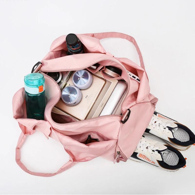 Large Capacity Gym Bag Multi-Functional Waterproof Fitness Tote Yoga Mat Dry-Wet Separation  Workout Outdoor Short Travel bag