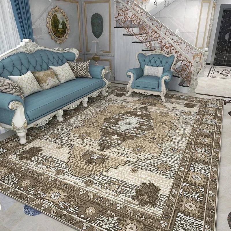 Retro Persian Style Living Room Luxury Decoration Carpet Rugs for Bedroom Hotel Large Area Carpets Lounge Rug Home Decor Mat