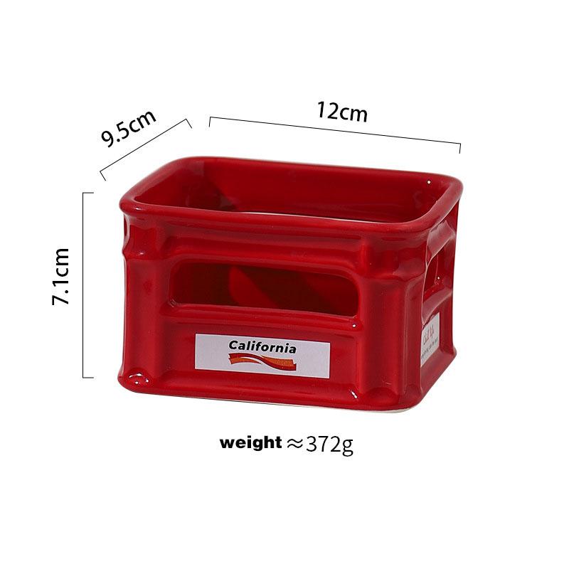 2025 New Creative Ceramic Snack Bowl Living Room Home Fruit Bowl Cafe Snack Basket Popcorn French Fries Bowl