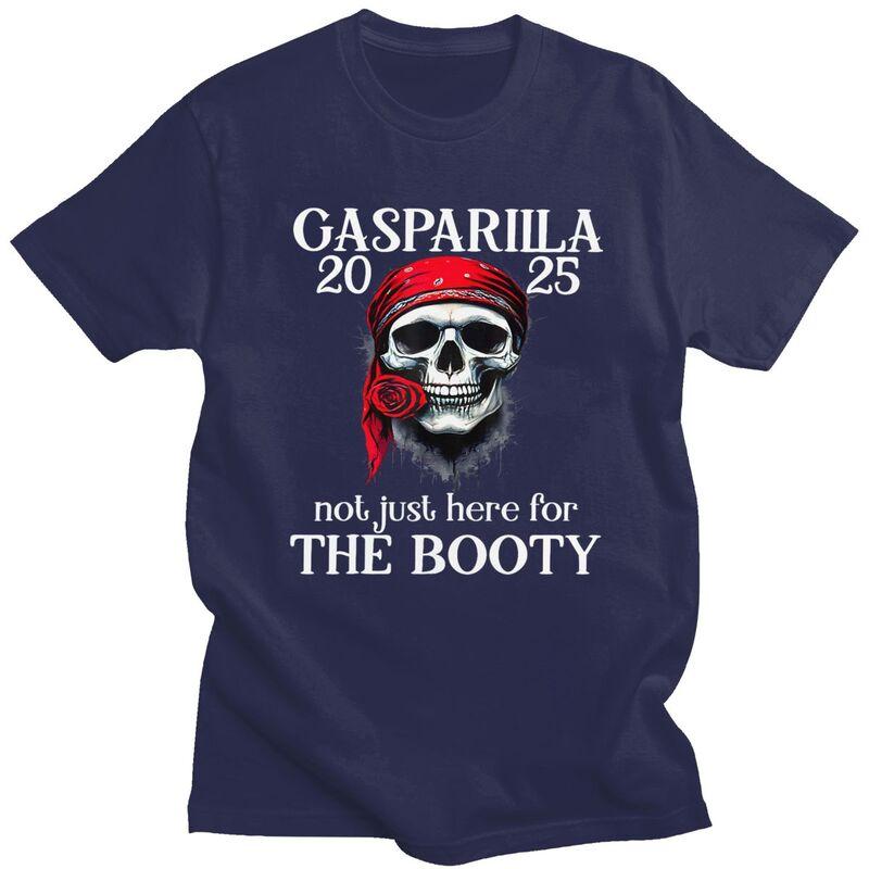 Custom Gasparilla Pirate Skull T Shirts Men Pure Cotton Tees Tshirts Casual Tshirt Clothing