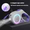 LED Retractable Dog Leash with Light for Puppies Small Medium Big Dogs Cats Pet Harness Straps Collar Accessories 3m 5m Roulette