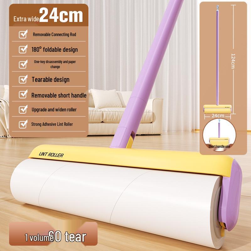 Compact Lint Roller Refill Sheets - Portable Brush for Pet Hair and Lint Removal