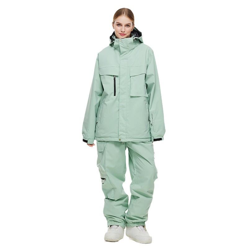 Ski Suit Set: Waterproof Winter Jacket & Pants for Women & Men.