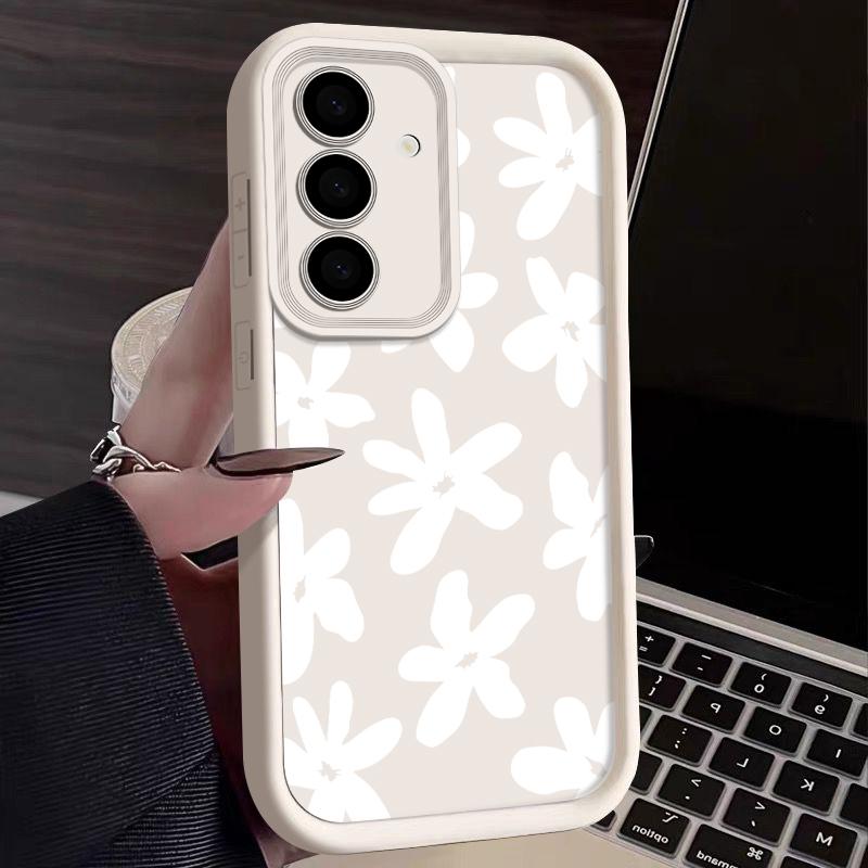 

Для Samsung Galaxy S25 S24 S22 Ultra Plus S23 S21 S20 Fe A55 A54 A14 5g цветочный силиконовый мягкий тонкий защитный чехол для объектива Samsung S24 FE