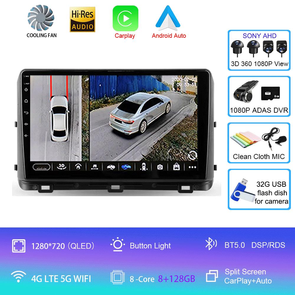 For Kia Ceed 3 CD 2018-2022 Car Radio Android 14 WIFI+4G Carplay Auto Car Radio Multimedia Video Player Navigation Stereo DSP GP