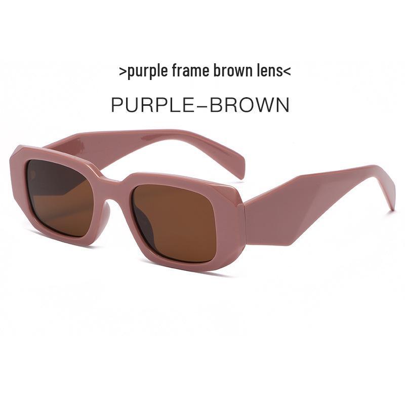 Trendy Women's Retro Round Frame Anti-UV Sunglasses