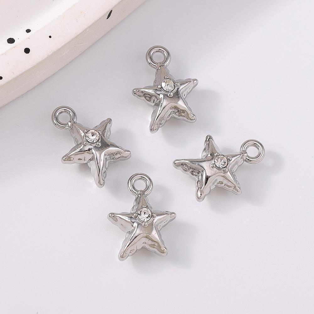 5 Stück Süße Legierung Strass Anhänger Charms für Schmuckherstellung DIY Ohrringe Armband Halskette Zubehör