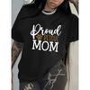European Size Women's Dog Rescue Mom Paw Print & Heart T-Shirt - Pet Lover Apparel, Summer Casual Crew Neck Tee, Regular Fit for Adoption Awareness