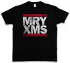 MRY XMS T-Shirt Mens Womens Tees Top Merry Xmas Christmas Fun Letters