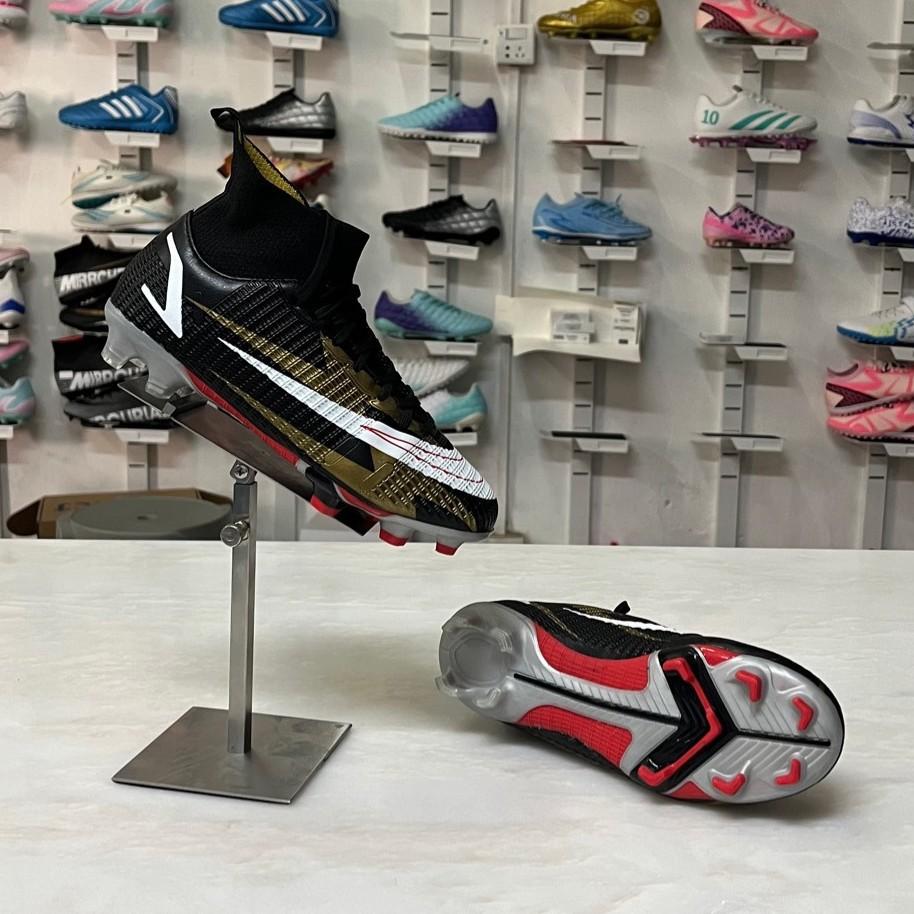 Foreign Trade Explosion Football Shoes High-top Assassin Long Spikes Student Children Training Broken Spikes Football Shoes