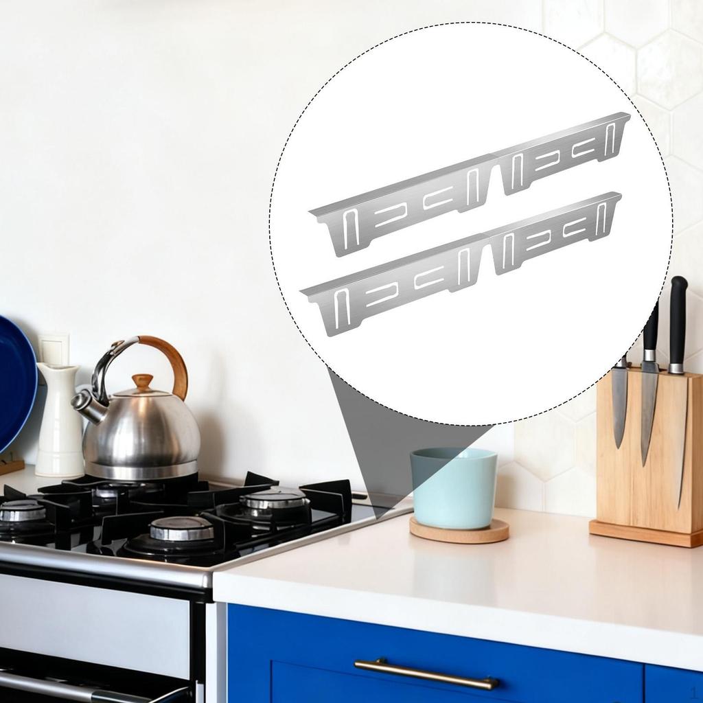 Cover Set for Hob Panels, Adjustable Length between Worktop And Kitchen Tap