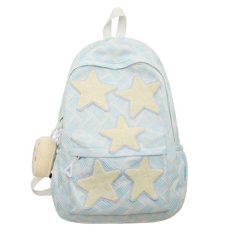 Schoolbag Backpack Korean Girl Niche Star Backpack Japanese Large Capacity College Style Class Student School Bag