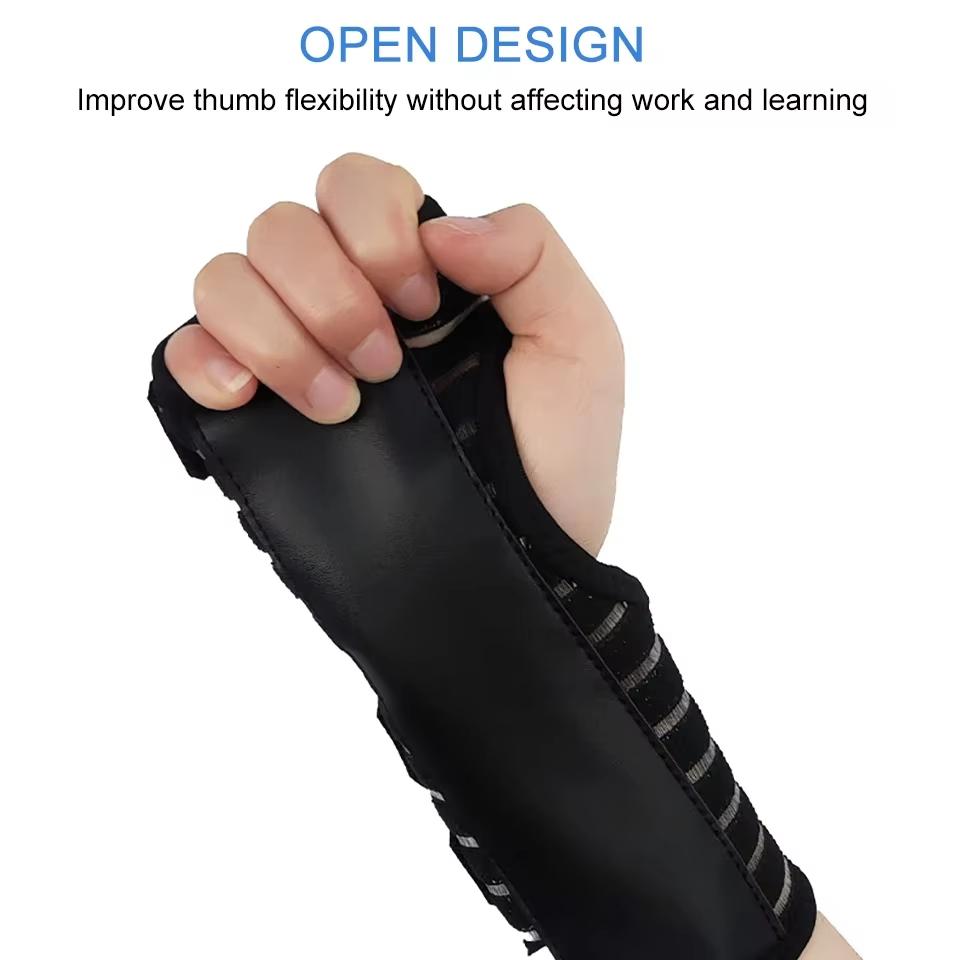 1Pcs Sports Wrist Guard with Steel Plate Adjustable Strap Breathable Palm Support for Gym Workout