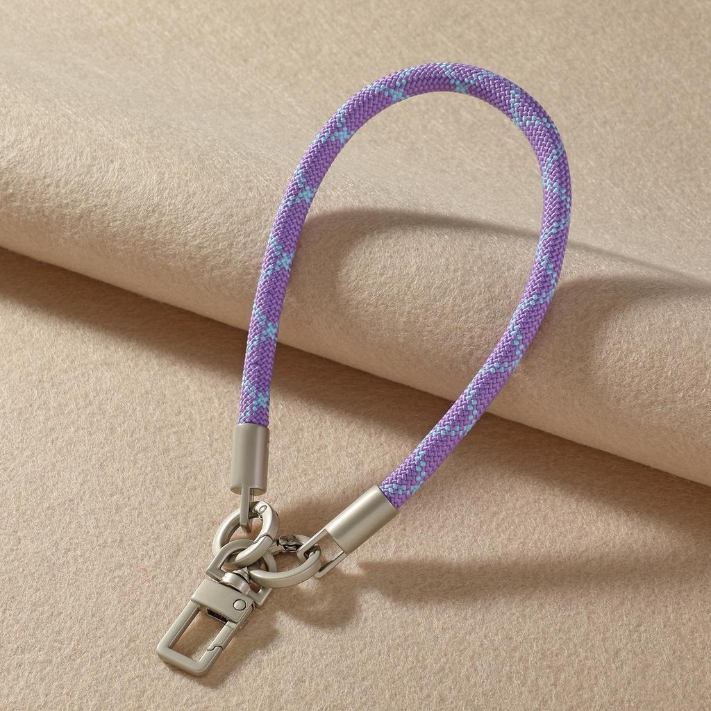 Kerngefülltes Nylon-Paracord-Handy-Lanyard mit Perle, Metallschnalle, Strapazierfähiges und Vielseitiges Armband