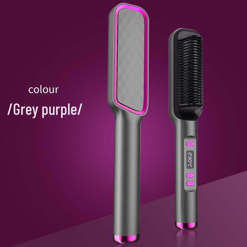 Dual-Use LCD Hair Straightener & Curler with Negative Ion Technology