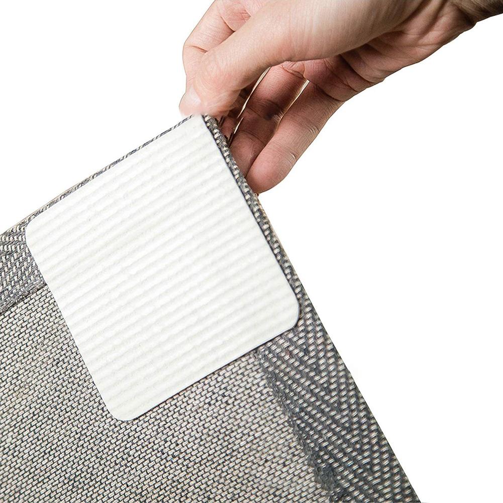 8PCS Carpet Anti-slip Sticker 10*10*0.2cm Carpet Sticky Pads For Home: Secure & No-Trace Floor Protection Homes Accessories