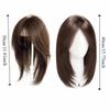 Synthetic Head Top Fake Hair Piece Hair Toppers Wigs with Bangs  Cover White Hair & Hairline