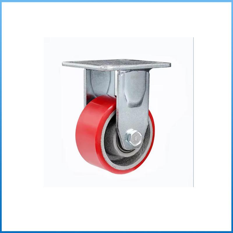 Verschleißfeste Doppelkugellager-Lenkrollen mit Eisenkern - Leise, langlebige Polyurethanräder (4", 5", 6", 8")