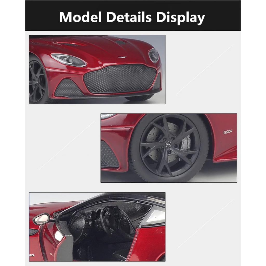 Welly 1/24 Aston Martin DBS Superleggera Alloy Sports Car Model Diecast Racing Car Model Simulation Collection Toy Gift