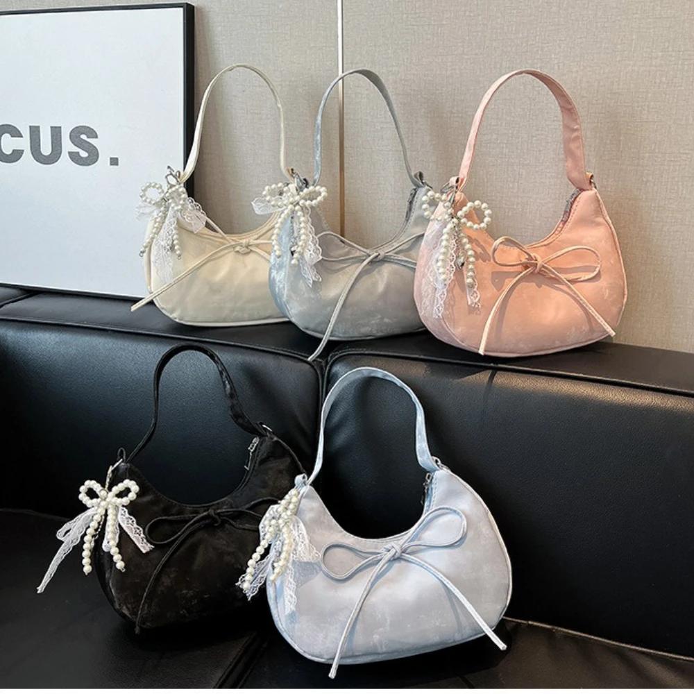 Stylish Sweet Versatile High-End Feel Gentle Handbag Beautiful Shoulder Crossbody Bag Trendy Street Style PU Material Small Size