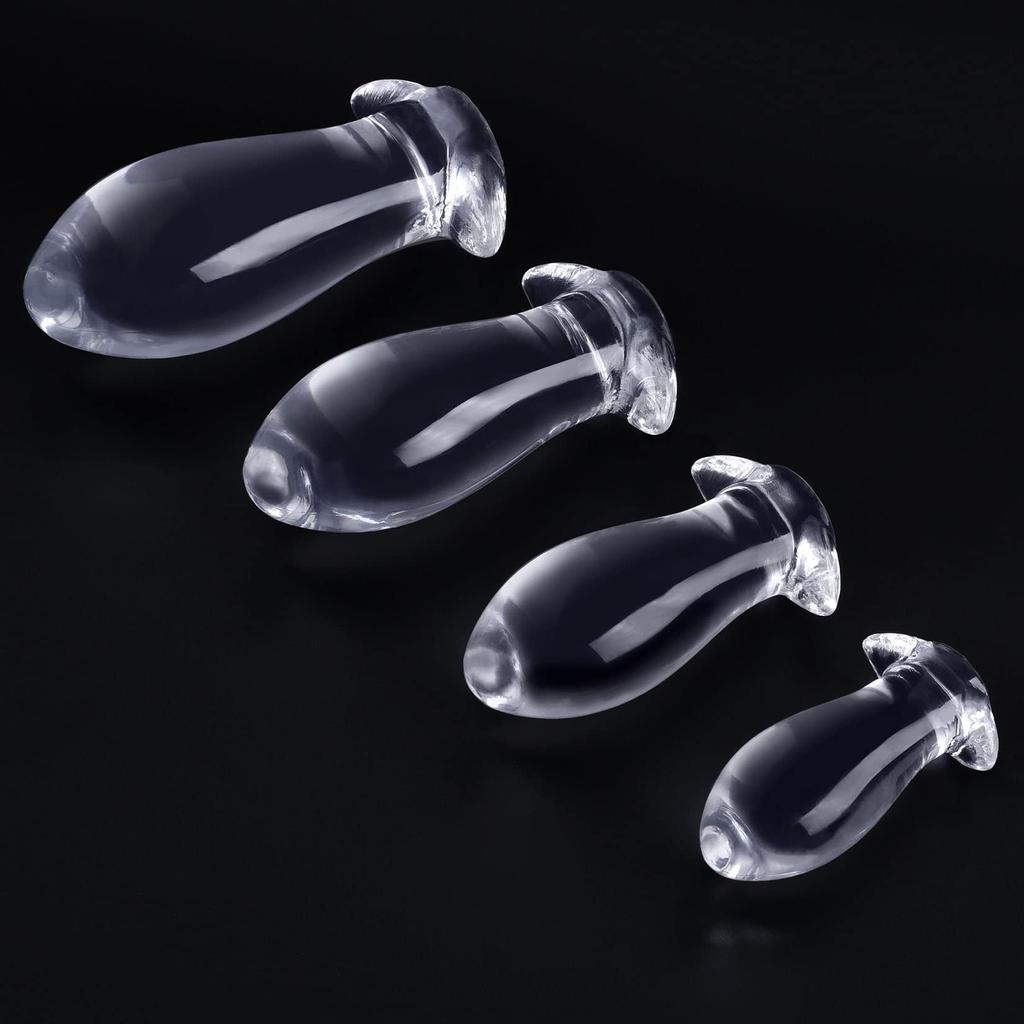 Orirya Anal Plug Anal Development Soft TPE Transparent Egg Shape Anal Goods Anal Stopper for Women Adult Goods for Men Anal Plug SM Goods Anal Plug