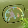 PET Car Stickers Reflective Funny Signs Decal Waterproof High Gas Consumption Sign Weather Resistant Fuel Cap And Bumper Decals