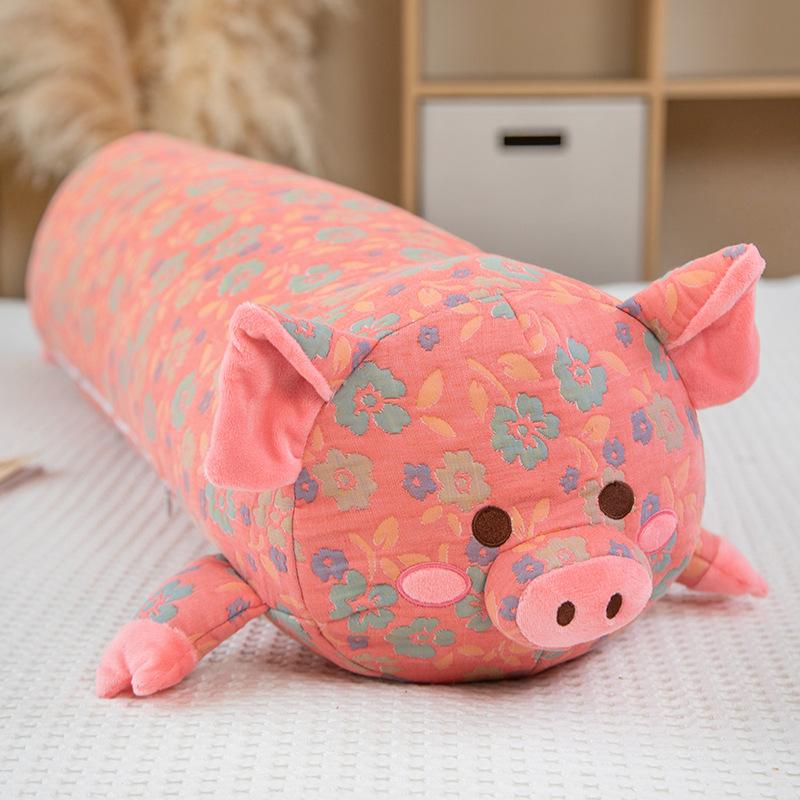 

Non-Toxic Big Size Toys Cartoon Print Cloth Pig Plush Toys Long Pig Pillow Soft Cushion Classics Pig Doll New Year Gift For Kids 110cm