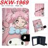 Sailor Moon Anime Print Vertikale Druckknopf-Geldbörse Luna Bunte Kartenhaltertasche Mini-Münzbörse 1 Stück