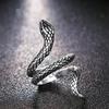 Μόδα Punk Cobra Snake Shape Alloy Finger Ring Ανδρικό Δώρο κοσμήματος Statement