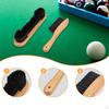 2 Pieces Pool Table Brush Set Accessories Comfortable Grip Wooden Handles Felt Cleaner