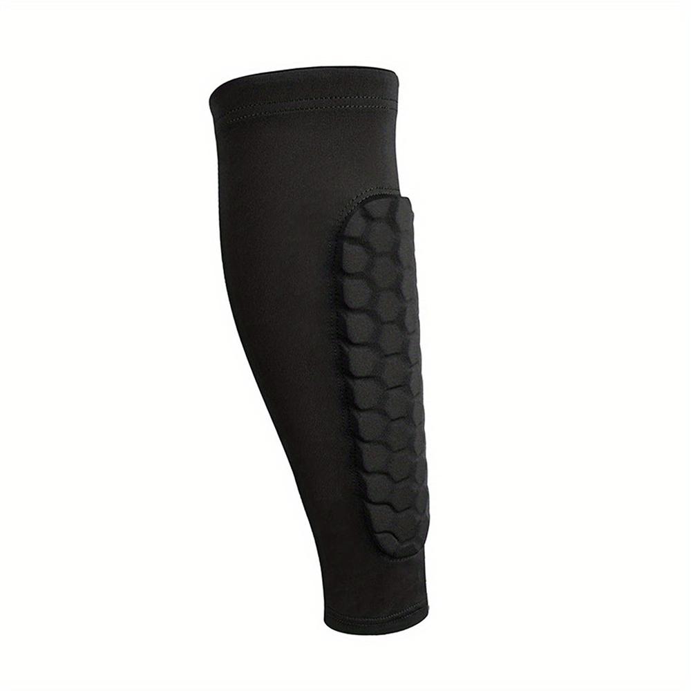 

Футбольная защита голени для взрослых и подростков, компрессионный рукав для голени с сотовой накладкой, поддерживающий протектор 1 шт. M