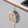 Durable Brushed Finish Cabinet Door Handle Gold Chinese Style Wardrobe Door Handle Lengthened Cabinet Door Knob Cupboard