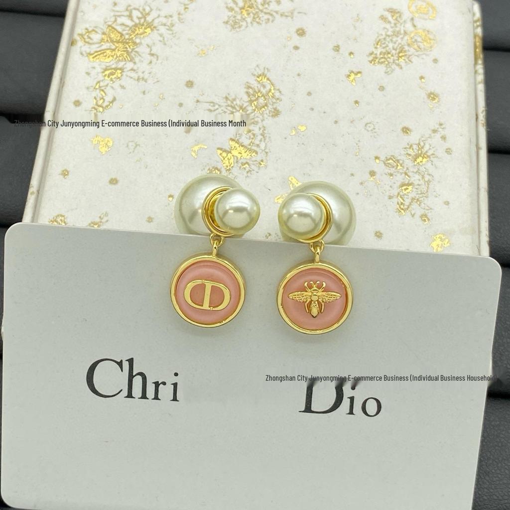 Sweet Style Resin & Pearl Candy Stud Earrings for Women