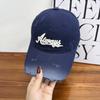 Gradual Change Hole Three-Dimensional Letter Embroidery Baseball Cap Men And Women Fashion Personality Couple Versatile Cap Spring And Autumn