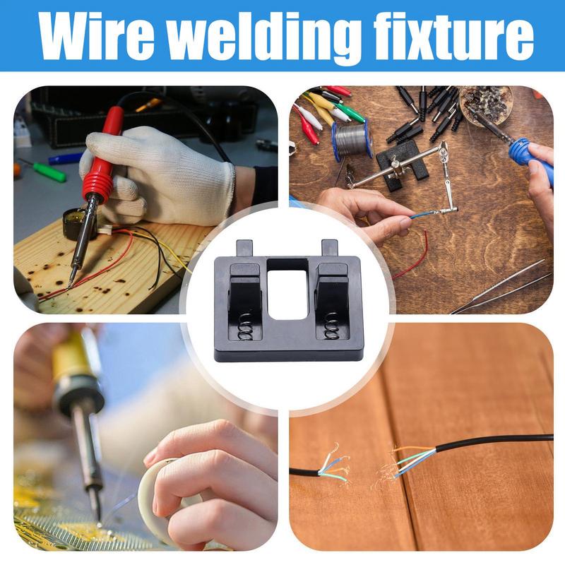 Welding Wire Fixture Bracket Welding Table Clamp ABS Soldering Bench Fixture Wire Soldering Clamp Portable Electrode Holder