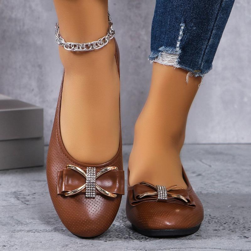 Casual Shoes Single Shoes Round Toe Shallow Mouth Low Heel Flat Single Shoes