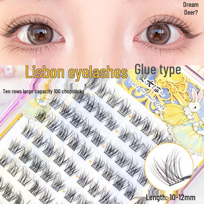 Dream Deer Curved Baby False Eyelashes - Comic-Style Natural Look 2025